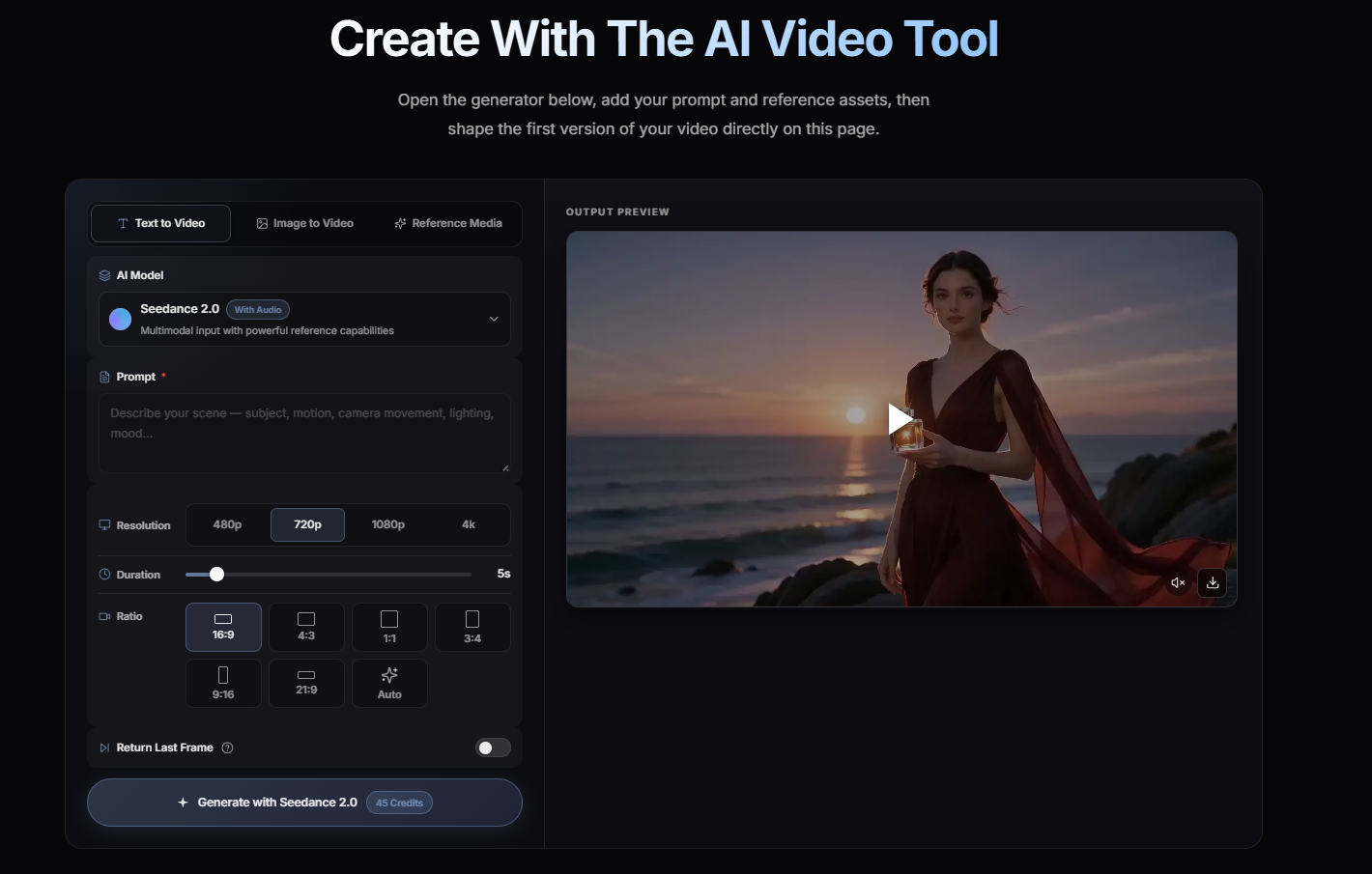 Seedance 2.5 Online AI Video Generator