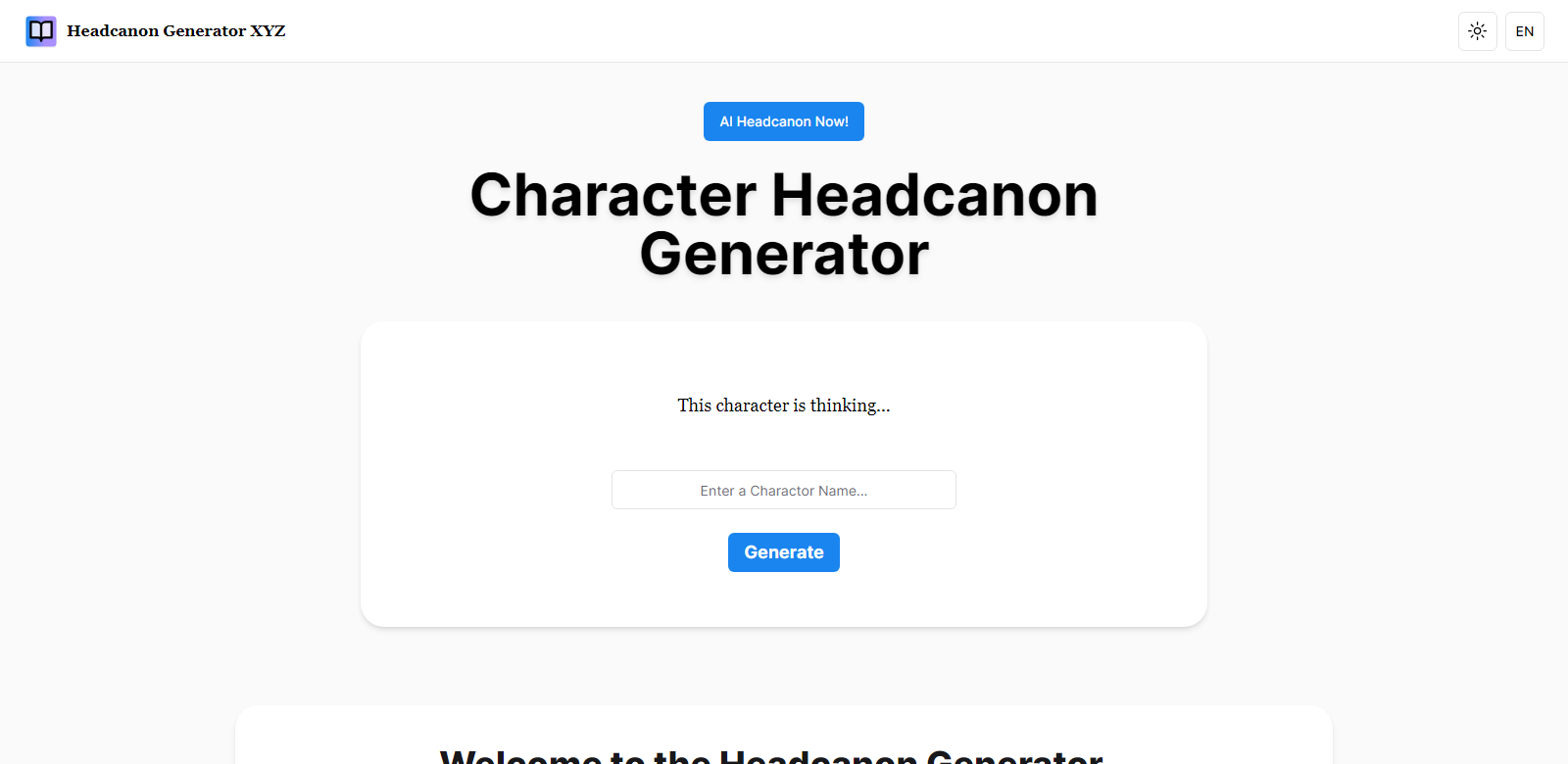 Headcanon Generator