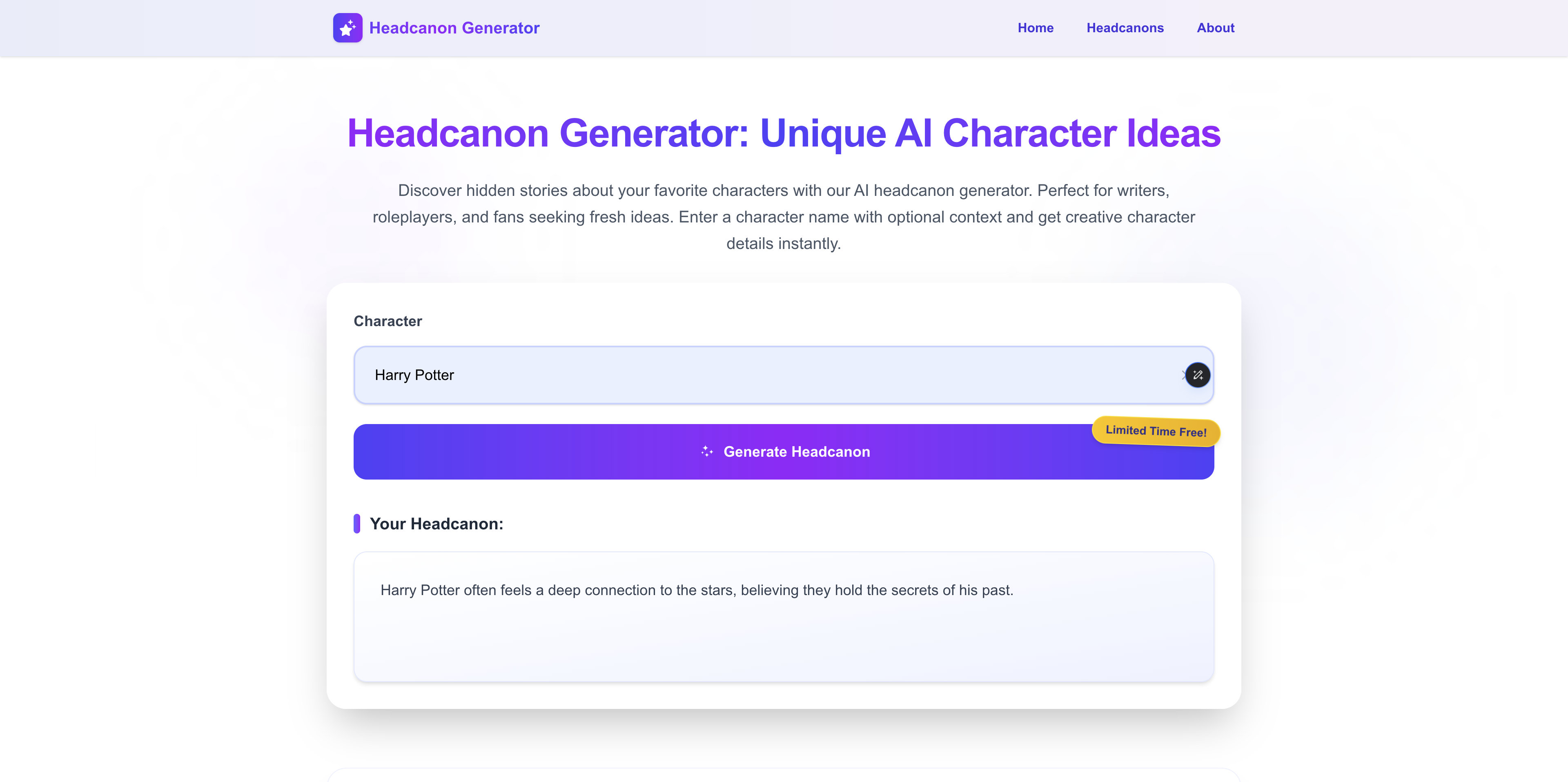 HeadcanonGenrator