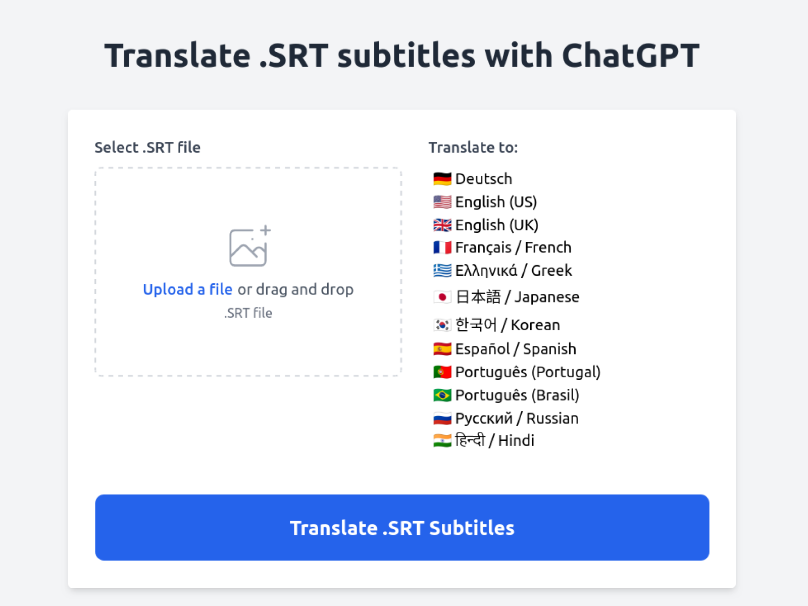 TranslateSRT.online