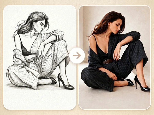 Fast Image AI Sketch to Image preview