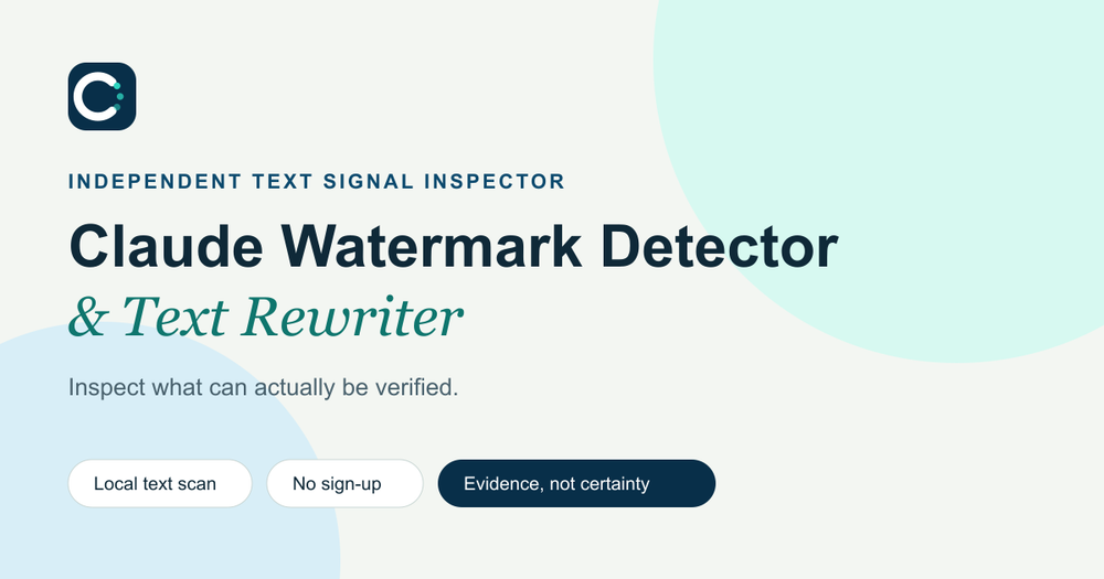 Claude Watermark Detector preview