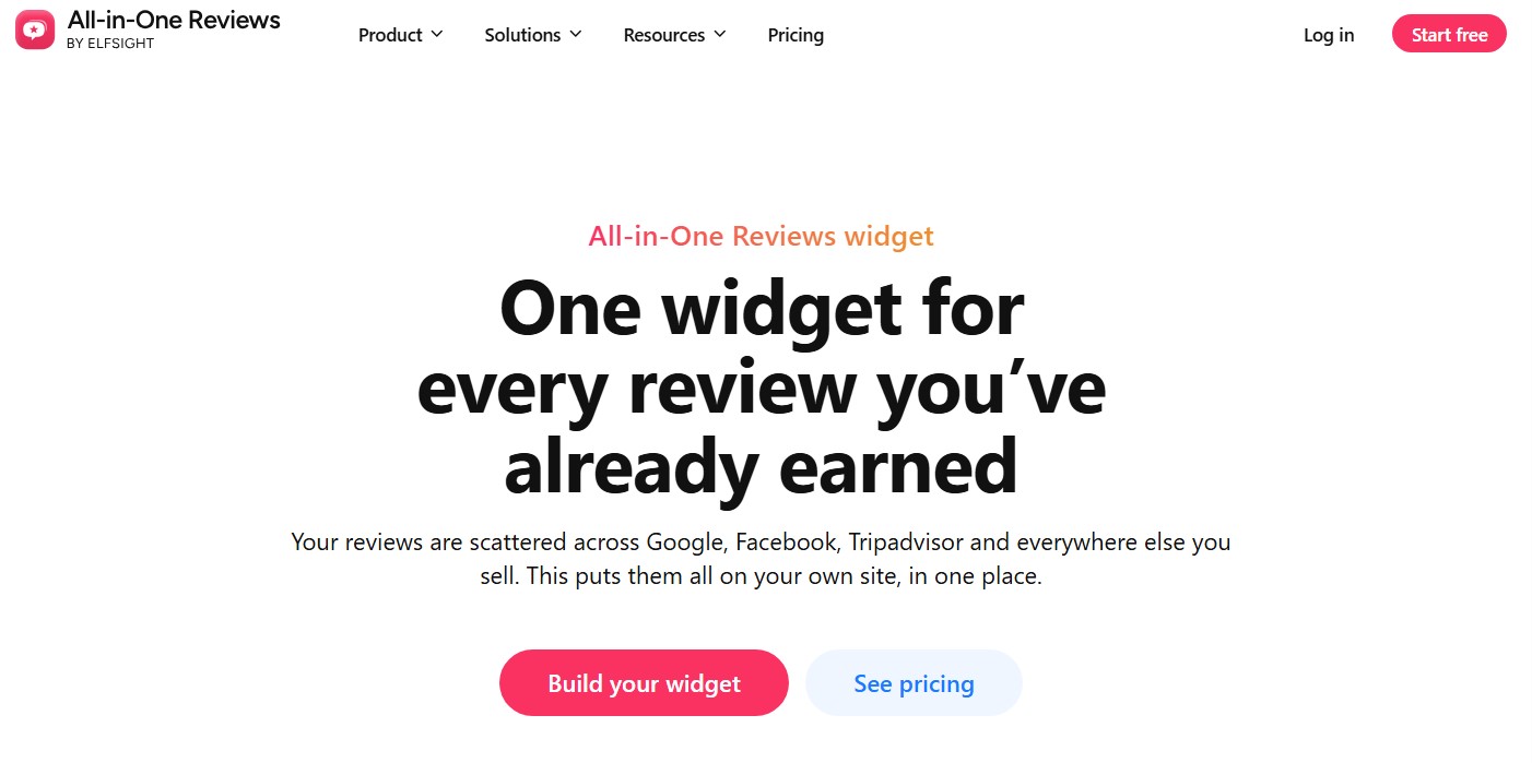 All-in-One Reviews by Elfsight