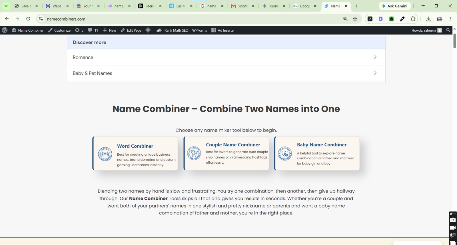 Name Combiner Tools