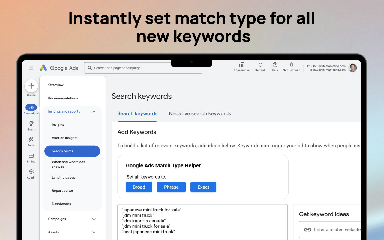 Google Ads Keyword 