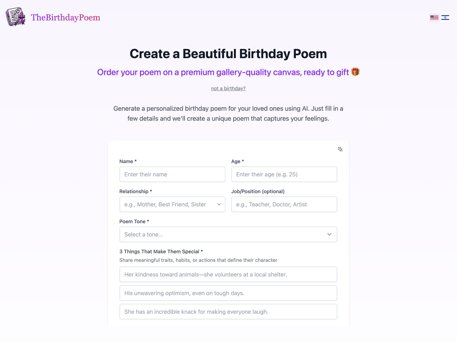 The Birthday Poem