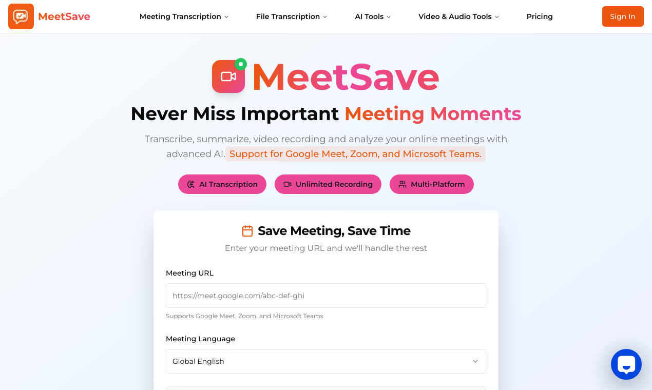 MeetSave AI