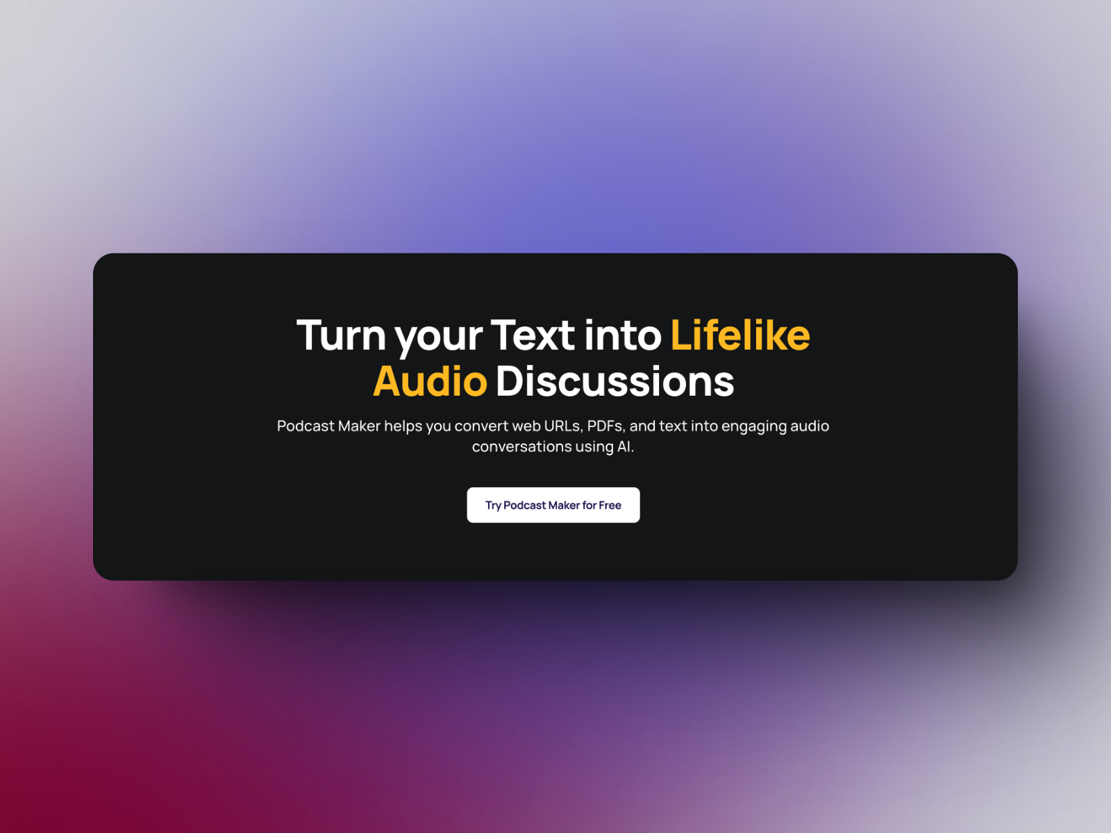 Podcast Maker