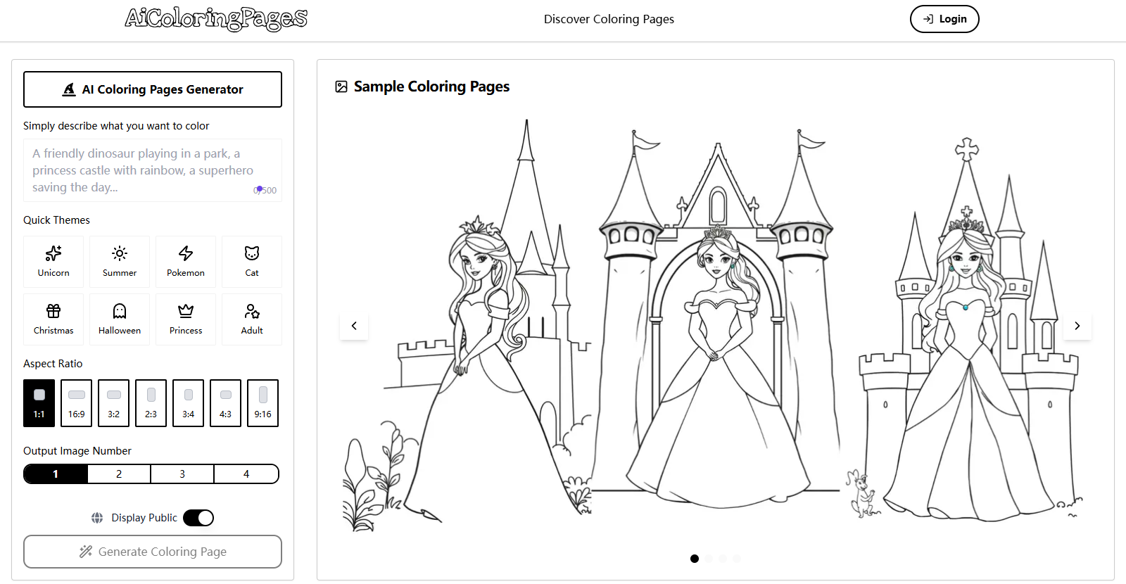 AI Coloring Pages