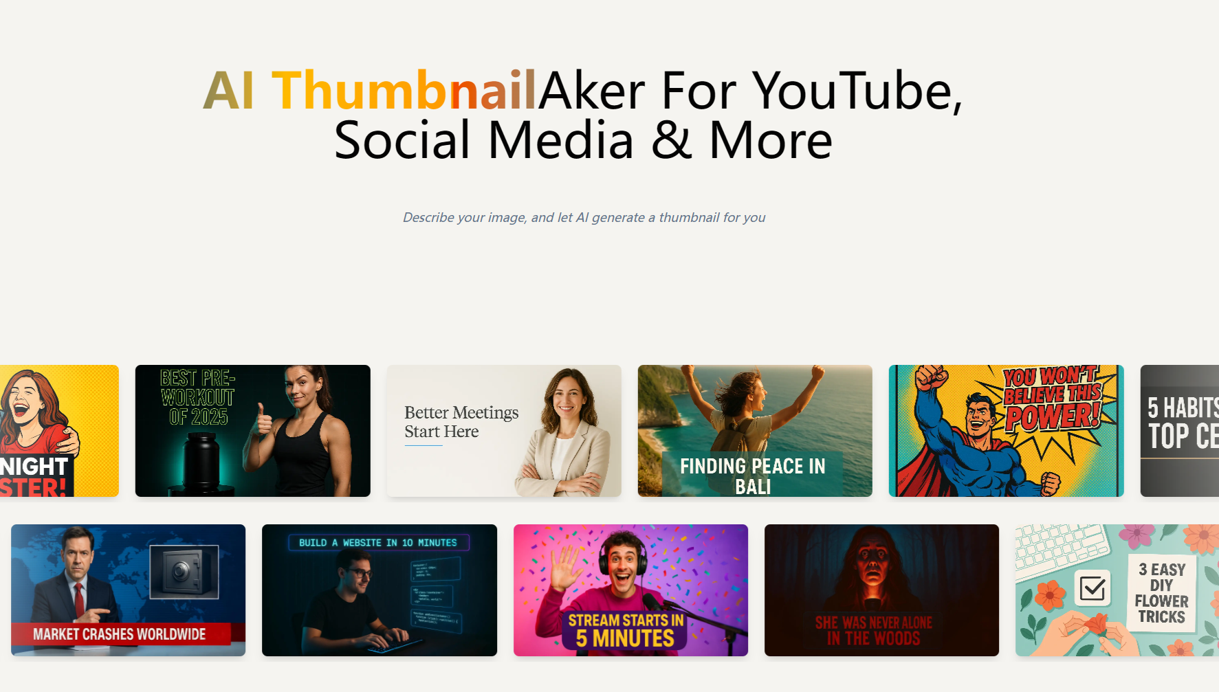 AI Thumbnail Maker