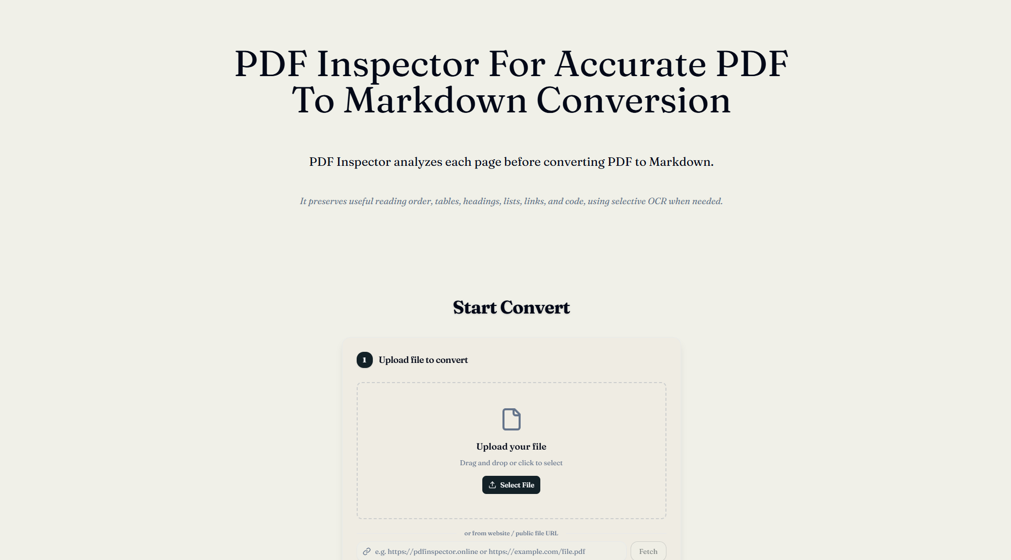 PDF Inspector preview