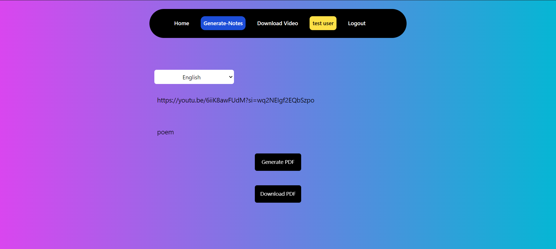 Video Transcriptify