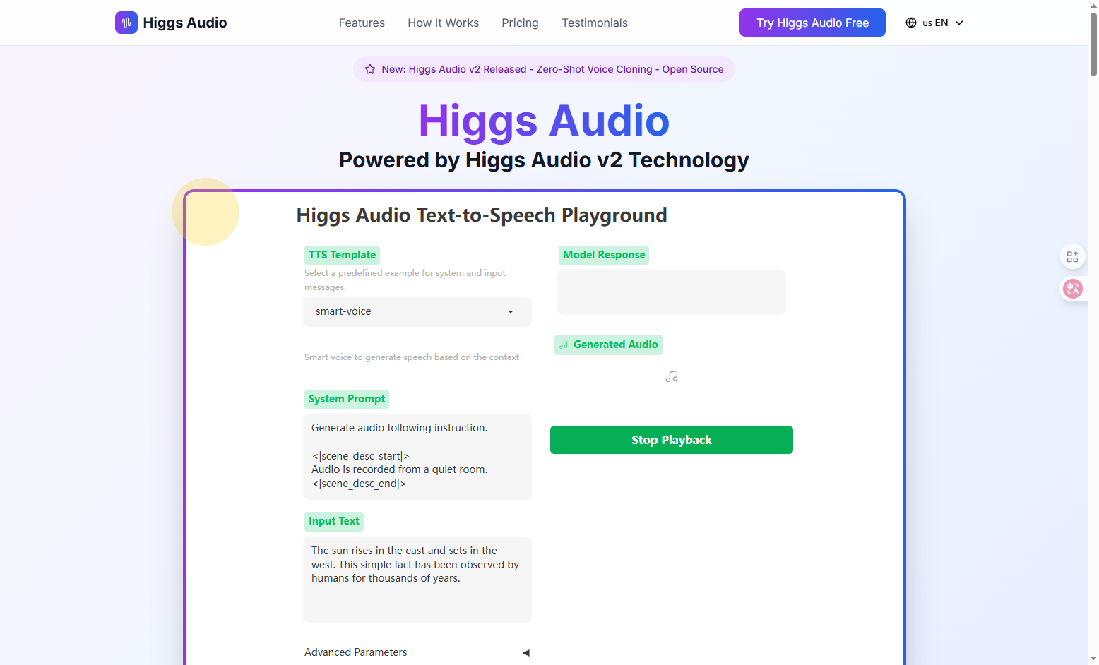 Higgs Audio